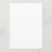 Schlichte White 5" x 7" Matte Blank Wedding Menükarte (Vorderseite)