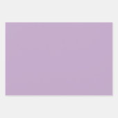 Schlichte Wisteria lila Geschenkpapier Set (Vorderseite)