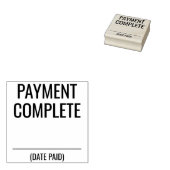 Schlichte "ZAHLUNGSVOLLSTÄNDIGE" Briefmarke Gummistempel (Stempel)
