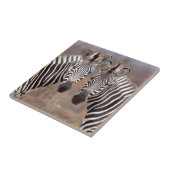 Schlichte Zebras, Krüger Nationalpark Fliese (Seite)