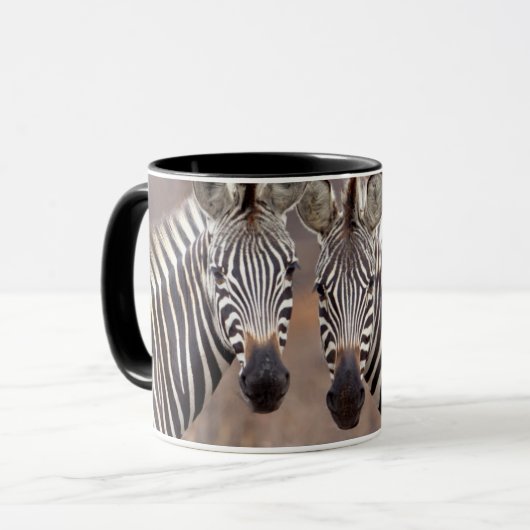 Schlichte Zebras, Krüger Nationalpark Tasse (Vorderseite Links)