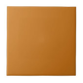 Schlichte Zimtfarben Orange Braune Farbtafel Fliese (Vorderseite)