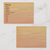 Schlichter Ahorn-hölzerne Geschäfts-Karte Visitenkarte (Vorne/Hinten)