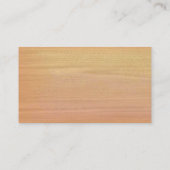 Schlichter Ahorn-hölzerne Geschäfts-Karte Visitenkarte (Rückseite)