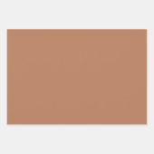 Schlichter Ahornapfel Cashmere Brown Shades 3 Tone Geschenkpapier Set (Vorderseite 2)