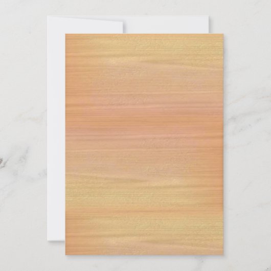 Schlichter Ahornholz Einladung (Vorderseite)