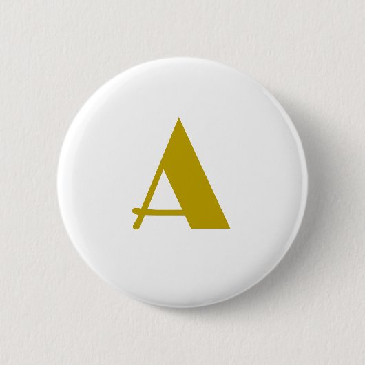 Schlichter Anfangsbuchstabe für einfarbiges Monogr Button (Vorderseite)