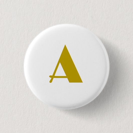 Schlichter Anfangsbuchstabe für einfarbiges Monogr Button (Vorderseite)