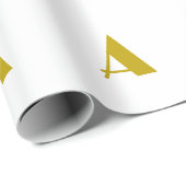 Schlichter Anfangsbuchstabe für einfarbiges Monogr Geschenkpapier (Rolleneckpunkt)