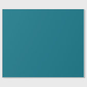 Schlichter Aquamariner Farbton Geschenkpapier (Flach)