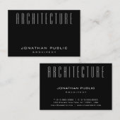 Schlichter Architekt Moderne Architektur Eleganter Visitenkarte (Vorne/Hinten)