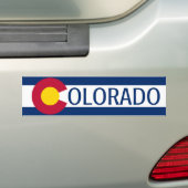 Schlichter Autoaufkleber Colorado-Flagge (Auf Auto)