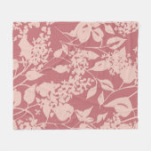 Schlichter Blumenstrauß zeichnend. Silhouetten blü Fleecedecke (Vorderseite (Horizontal))