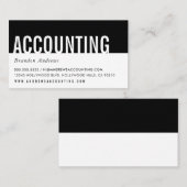 SCHLICHTER BOLD BAND minimalistischer moderner, fe Visitenkarte (Vorne/Hinten)