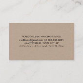 SCHLICHTER BOLD MINIMAL-Syndrom Visitenkarte (Rückseite)