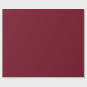 Schlichter Burgundy Red Color Shade Tone Geschenkpapier (Flach)