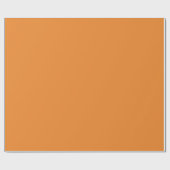 Schlichter Cadmium Orange Farbton Geschenkpapier (Flach)