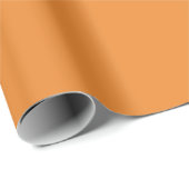 Schlichter Cadmium Orange Farbton Geschenkpapier (Rolleneckpunkt)