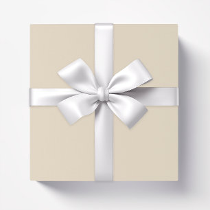 Schlichter Champagner in fester Farbe Geschenkpapier