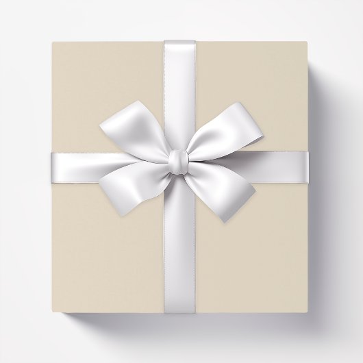 Schlichter Champagner in fester Farbe Geschenkpapier