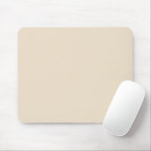 Schlichter Champagner in fester Farbe Mousepad (Mit Mouse)