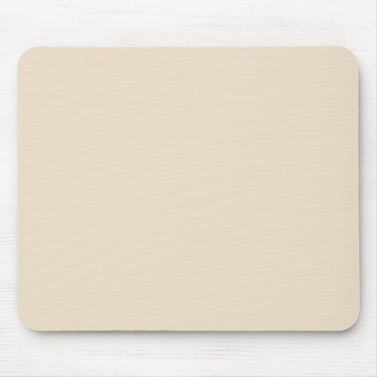 Schlichter Champagner in fester Farbe Mousepad (Vorne)
