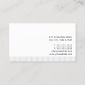 Schlichter Chiropraktor Visitenkarte (Rückseite)