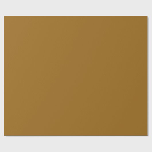 Schlichter Cocoa Gleam Gold Farbtone Geschenkpapier (Flach)