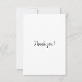 schlichter Dank Dankeskarte (Vorderseite)