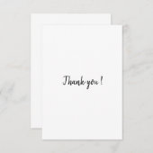 schlichter Dank Dankeskarte (Vorne/Hinten)
