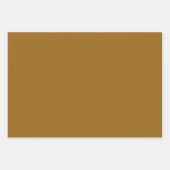 Schlichter, dunkelgelber Farbton Tone 3 Geschenkpapier Set (Vorderseite 2)