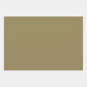 Schlichter dunkler Knochen Burlywood Tan Shades 3  Geschenkpapier Set (Vorderseite)