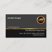 Schlichter einfacher Beruflicher Lkw-Transport Visitenkarte (Rückseite)