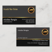 Schlichter einfacher Beruflicher Lkw-Transport Visitenkarte (Vorne/Hinten)