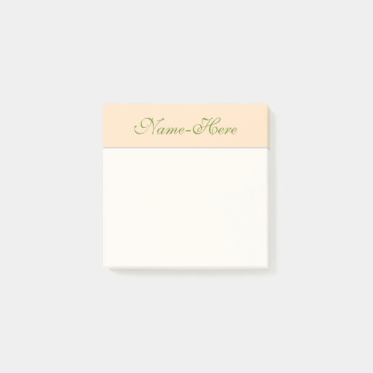 Schlichter, einfacher, biskischer Hintergrund und Post-it Klebezettel (Vorderseite)