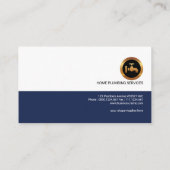 Schlichter einfacher Retro stilvoller beruflicher Visitenkarte (Rückseite)