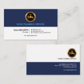 Schlichter einfacher Retro stilvoller beruflicher Visitenkarte (Vorne/Hinten)