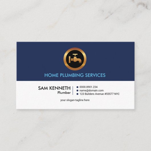 Schlichter einfacher Retro stilvoller beruflicher Visitenkarte (Vorderseite)