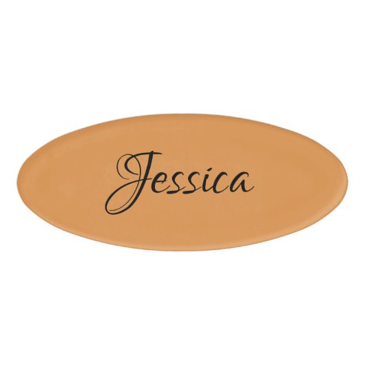 Schlichter, einfacher Skriptname Namenschild (Vorderseite)