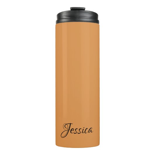 Schlichter, einfacher Skriptname Thermosbecher (Vorderseite)