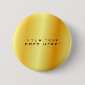 Schlichter, einzigartiger goldener Hintergrund Button (Vorderseite)