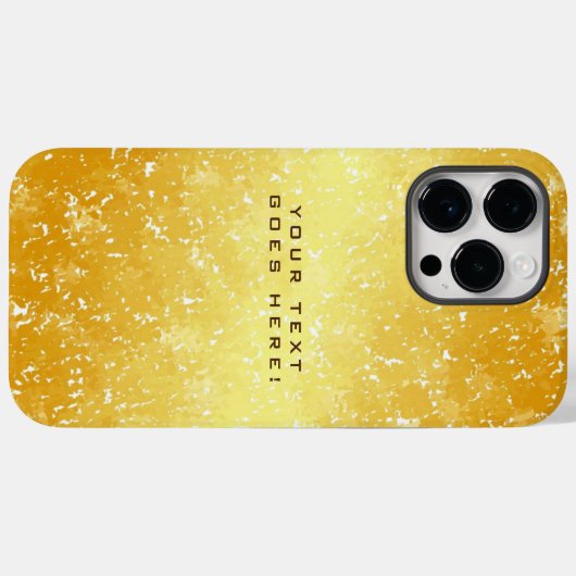 Schlichter, einzigartiger goldener Hintergrund Case-Mate iPhone Hülle (Rückseite (Horizontal))