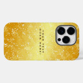 Schlichter, einzigartiger goldener Hintergrund Case-Mate iPhone Hülle (Rückseite (Horizontal))