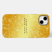 Schlichter, einzigartiger goldener Hintergrund Case-Mate iPhone Hülle (Rückseite (Horizontal))