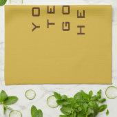 Schlichter, einzigartiger goldener Hintergrund Geschirrtuch (Gefaltet)