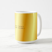 Schlichter, einzigartiger goldener Hintergrund Kaffeetasse (VorderseiteRechts)