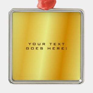 Schlichter, einzigartiger goldener Hintergrund Ornament Aus Metall