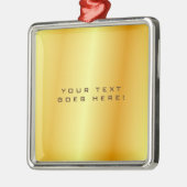 Schlichter, einzigartiger goldener Hintergrund Ornament Aus Metall (Links)