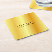 Schlichter, einzigartiger goldener Hintergrund Rechteckiger Pappuntersetzer (angewinkelt)