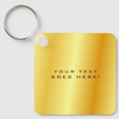 Schlichter, einzigartiger goldener Hintergrund Schlüsselanhänger (Vorderseite)